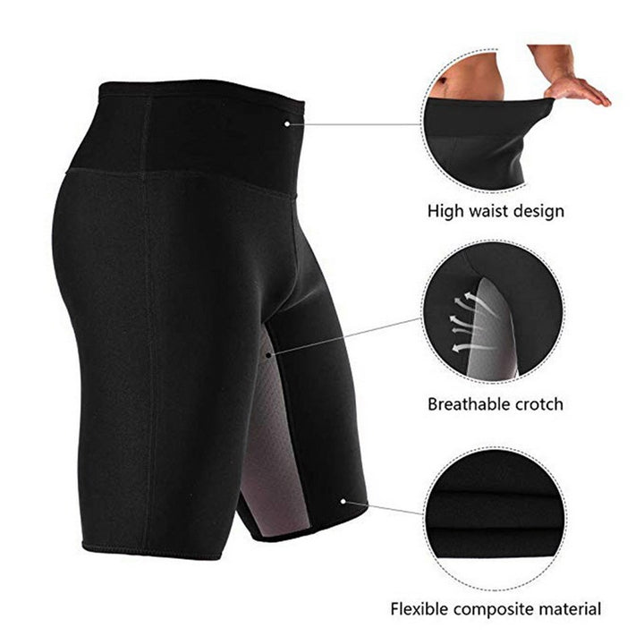 Men's Sweat Pants Neoprene Sports Fitness Running Sweat Pants Sweat Wicking Sauna Pants