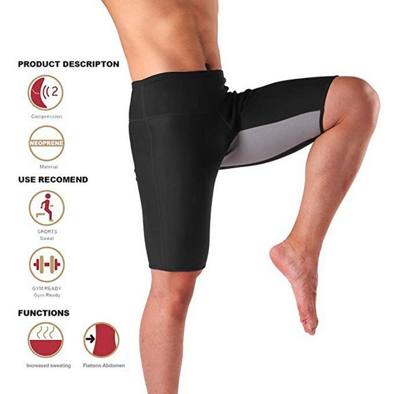 Men's Sweat Pants Neoprene Sports Fitness Running Sweat Pants Sweat Wicking Sauna Pants