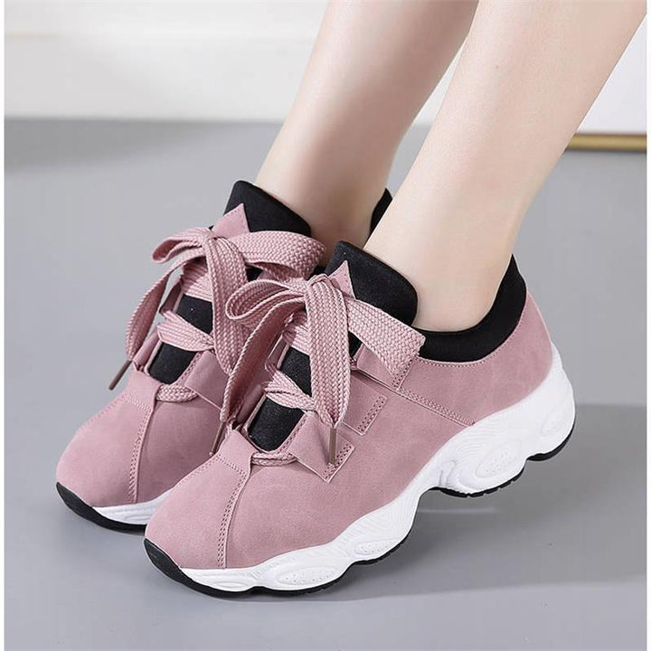 Autumn new small white shoes female wild Korean shoes women shoes female students casual thick-soled running shoes female tide