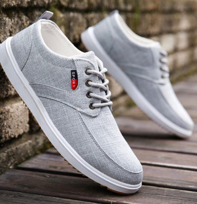 Men Casual Shoes Summer Canvas Shoes Men Breathable Casual Canvas Men Shoes Walking Men Shoes Chaussure Homme Factory sales