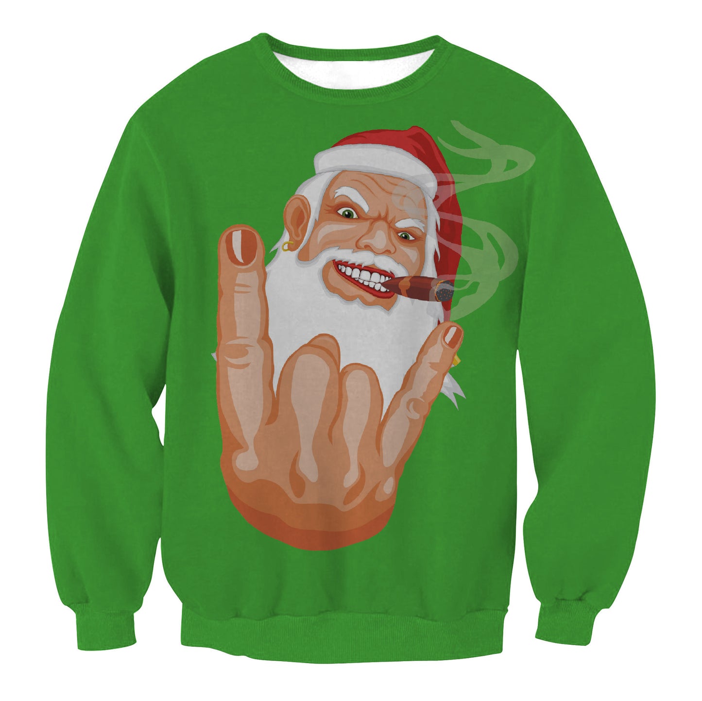 Autumn Winter Fashion Ugly Christmas Sweater Santa Elf Funny Pullover Womens Mens Print Sweaters Tops Clothing